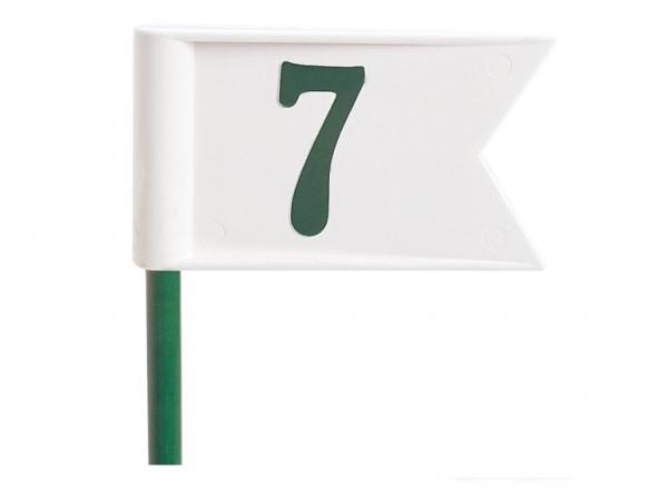 Single Pennant Practice grn No__ White incl. green rod