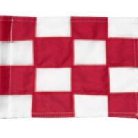 Checkered Pr.green flag 1.0cm RED/white (1 pc)