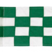 Checkered green flag 1.0cm GREEN/white 1 pc