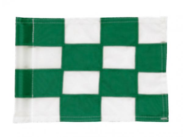 Checkered Pr.green flag 1.0cm GREEN/white (1 pc)