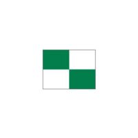 Checkered green flag 1.3cm
