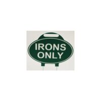 Oval GL Sign 1-sided 23x30cm IRONS ONLY