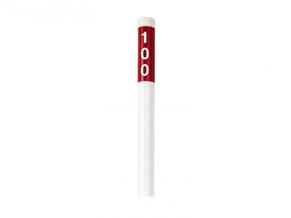 Distance marker 100 white/red