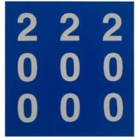 Decal 200 blue/white for PVC distance markers