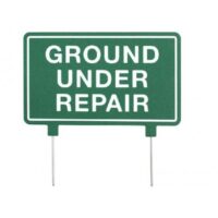 GL Fairway sign 1-sided 38x23cm GROUND UNDER REPAIR