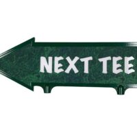 Direction arrow 38cm green-white NEXT TEE