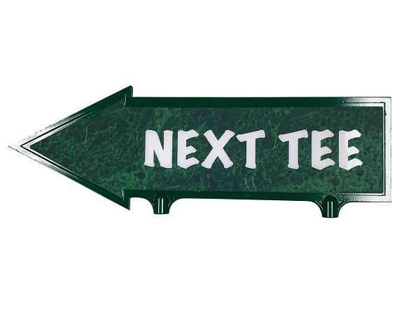 Direction arrow 38cm green-white NEXT TEE