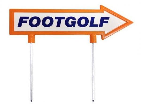 Footgolf direction arrow 28cm orange