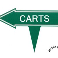 Green line arrow sign 33 cm CARTS