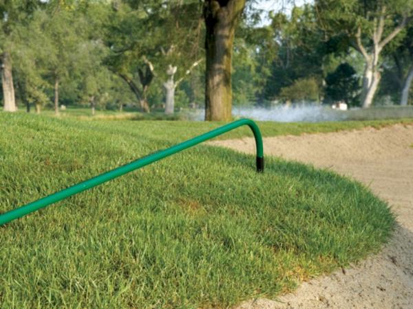 Curved handle with grip - Green for bunker rakes 6 pcs/carton