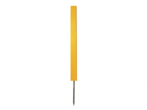 Premium haz/dist marker Yellow 61 cm Square w/spike 12 pcs