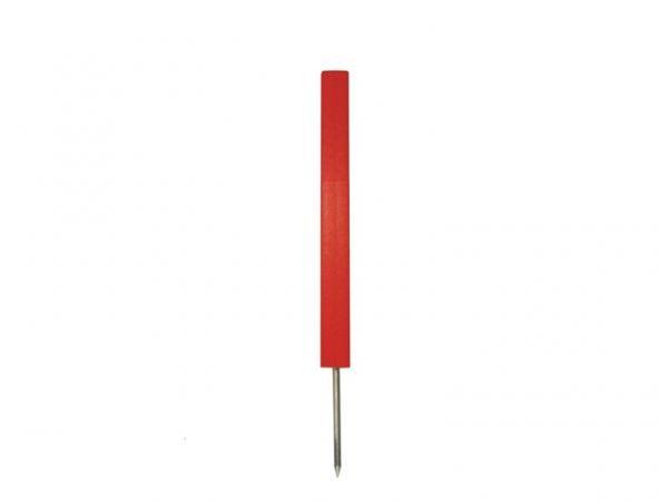 Premium haz/dist marker RED 46 cm Square w/spike 12 pcs