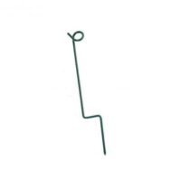 Rope stake steel 35 cm - Green 12 pcs/carton