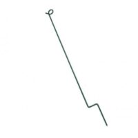 Rope stake steel 80 cm - Green 12 pcs/carton
