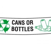 Decal CANS OR BOTTLES for Caddie covers 34 L