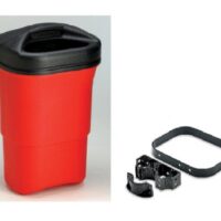 Single unit Litter mate - Red Incl. 1 liner, lid and hardware