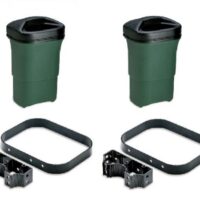 Double unit Litter mate - Green Incl. 1 liner, lid and hardware