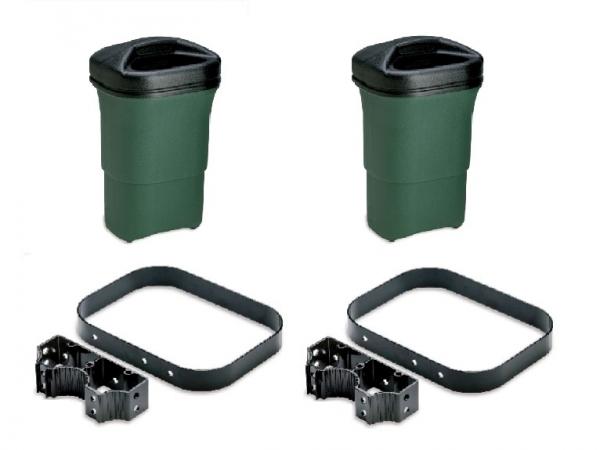 Double unit Litter mate - Green Incl. 1 liner, lid and hardware