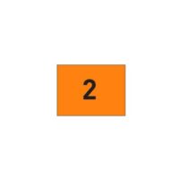 Orange Tube-lock Flags with Number (sets)