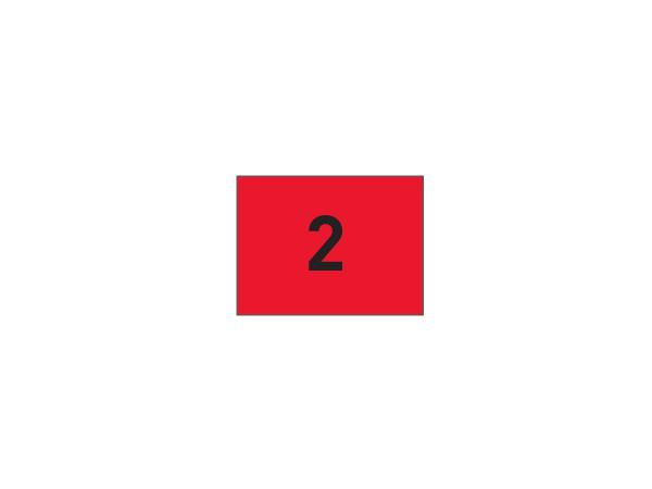 Nylon flags tube-lock No 10-18 Red/black (set of 9 pcs)