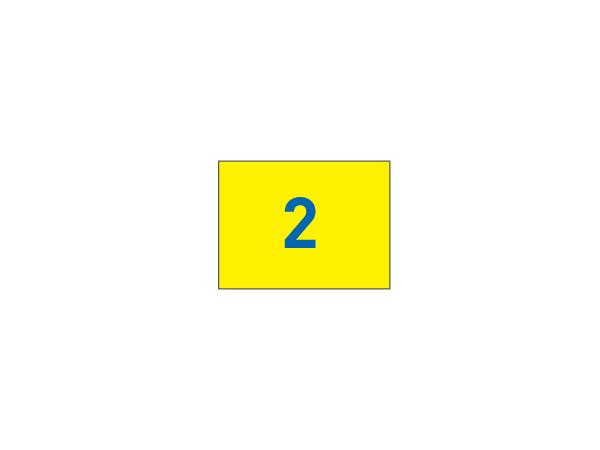 Nylon flags w/grommets N. 10-18 Yellow/blue (set of 9 pcs)