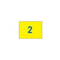 Nylon flags w/grommets N. 1-9 Yellow/blue (set of 9 pcs)