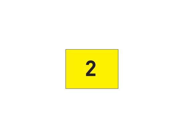 Venti-knit tube-lock flags 10-18 Yellow/black (set of 9)