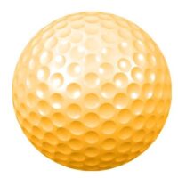 Plain Golf Ball ORANGE 1C433